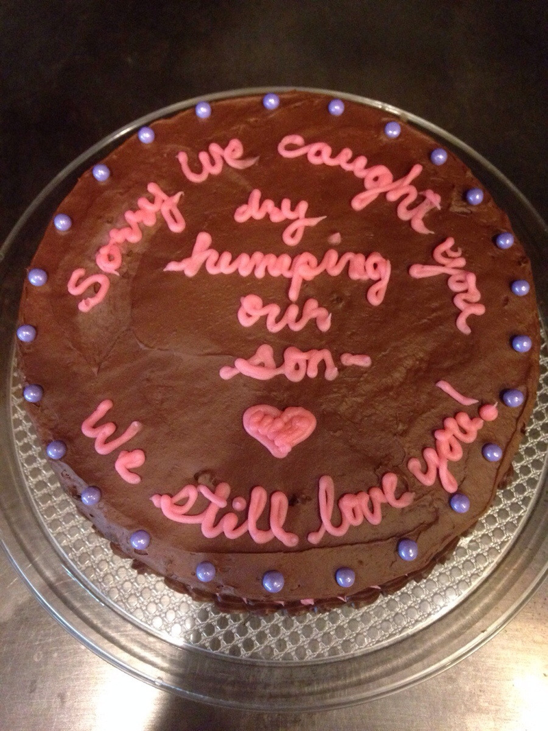 Illustration for article titled Catch Your Horny Teen Humping? Make It Better With This Amazing Cake